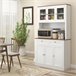 Armário de Cozinha MDF e Melamina de Madeira HOMCOM Branco