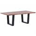 Beliani Mesa de jantar GREYTON 68x118 Castanho