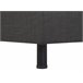 Beliani Cama com estrado Poliéster DUKE 161x216 Cinza Escuro