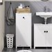 Armário para lavandaria, BZR96-W SoBuy PT Branco