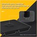 Base para Chapéu de Sol com 4 Peças PP Outsunny 89x89 Preto