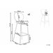 Beliani Silla de bar SHONTO Branco
