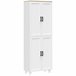 Armário de Cozinha Melamina de Madeira HOMCOM 60 Branco