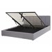 Beliani Cama com estrado Poliéster DREUX 171x214 Cinza Claro