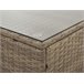 Beliani Conjunto lounge BELVEDERE Castanho