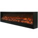 Chaminé CAMINETTO ETNA de 3 metros de potência com 1500W, Preto Preto