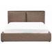 Beliani Cama baú Bouclé BAJONNA 184x235 Cinza