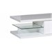 Mesa de centro modelo DUNE branco Branco Brillo
