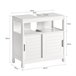 Armário debaixo do lavatório FRG128-SG SoBuy 60 Branco