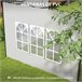 2 Paredes Laterais para Tendas PE e PVC Outsunny 293x193 Branco