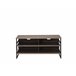 Beliani Mesa de TV CARLISLE 120 Cinza Escuro