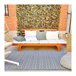 Banco de jardim modular com almofadas Merida madeira de acácia 7house Madeira
