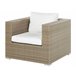 Beliani Conjunto lounge Ratan sintético MAESTRO Branco/ Bege