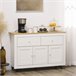 Aparador Melamina de Madeira HOMCOM, casa - cozinha 117 Branco