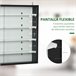 Vitrine de Parede Melamina de Madeira e Vidro HOMCOM 80 Preto