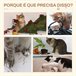 Arranhador para Gatos Aglomerado, Pelúcia e Corda de Sisal PawHut Bege