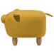 Beliani Pufe animal PIGGY Amarelo
