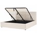 Beliani Cama com estrado Poliéster MOISSAC 197x224 Bege
