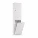 Armário multiuso com 2 portas com efeito madeira 45 Branco
