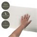 Almohada Viscoelástica Aloe Vera Infantil 30x50cm con Bolsa Transporte 30x50 Branco/cinza
