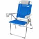 Cadeira de praia dobrável super resistente com almofada, saco e bolso 47x63x99 cm Aktive Azul