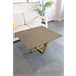 Mesa de centro com efeito pedra EXCALIBUR Bege