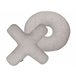Beliani Almofada decorativa HESPERIS 46x46 Cinza Claro