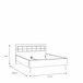 Cama  LYON de cor carvalho Carvalho