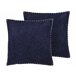 Beliani Almofada decorativa MELUR 45x45 Azul