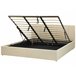 Beliani Cama com estrado Poliéster DREUX 191x214 Bege