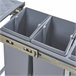 Caixote do lixo extraível Froland capacidade 3 x 10 L plástico Cinza
