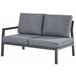 Beliani Conjunto lounge VIZZINI Cinza Escuro