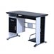 Mesa de Computador MDF e Metal HOMCOM, escritório - secretárias 100x52 Preto