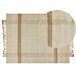 Beliani De tejido plano YELMEZ 140x200 Bege
