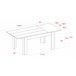  Mesa extensível KAI até 200 cm - 76 x 140 x 90 cm 140 Branco
