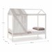 Cama tipo cabana ELIOT 90cm branco cinza claro e cinza escuro Cama tipo cabana ELIOT 90cm branco cinza claro e cinza escuro Branco/cinza