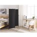 Beliani Biombo dobrável NARNI 161x2 Preto
