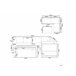 Beliani Conjunto lounge CASTELLA Cinza