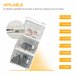 Armário Modular PP HOMCOM, casa - móveis de armazenamento 28 Branco