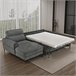 Chaise longue com cama ELIA Cinza