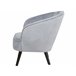 Beliani Sillón DALA Cinza Claro