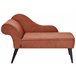 Beliani Chaise longue versão à esquerda Poliéster BIARRITZ Branco