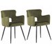 Beliani Silla de comedor SANILAC Verde