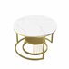 Mesa de centro, mesa de apoio, mesa de canto 70x45 Branco
