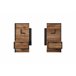 Mesa Cabeceira MILTON (juego de 2) Castanho