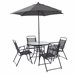 Set de jardim ROMA cor cinza escuro Cinza