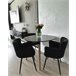 Beliani Mesa de jantar BOVIO 120x120 Preto