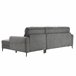 Chaise longue com cama ELIA Cinza