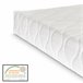 [Corium] Cama moderna em pele sintética Albacete - com colchão 189x210 Branco