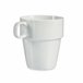 Conjunto de 4 copos empilháveis ​​+ prateleira coleção VESSIA Branco